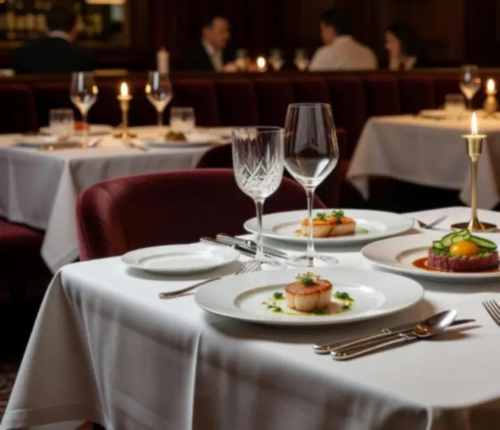 Elegancko podane dania degustacyjne w restauracji Polvera Stino