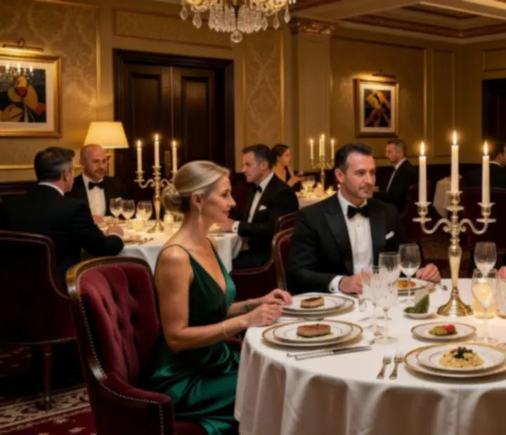 Eleganccy goście podczas kolacji w Polvera Stino